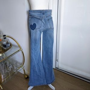Retro bell bottom jeans